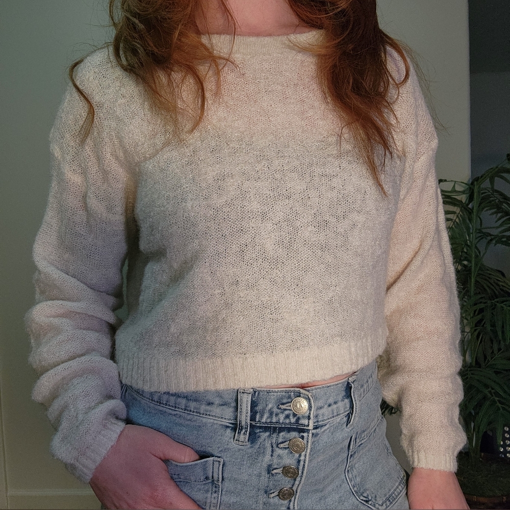 Old Navy Cozy Cream Sweater